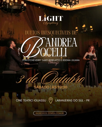 LS: Dia 3 de outubro tem espetáculo dos clássicos da música italiana